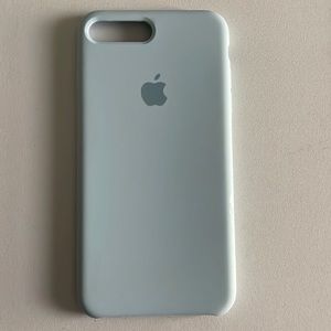 Blue iPhone 8+ Case with Apple Logo